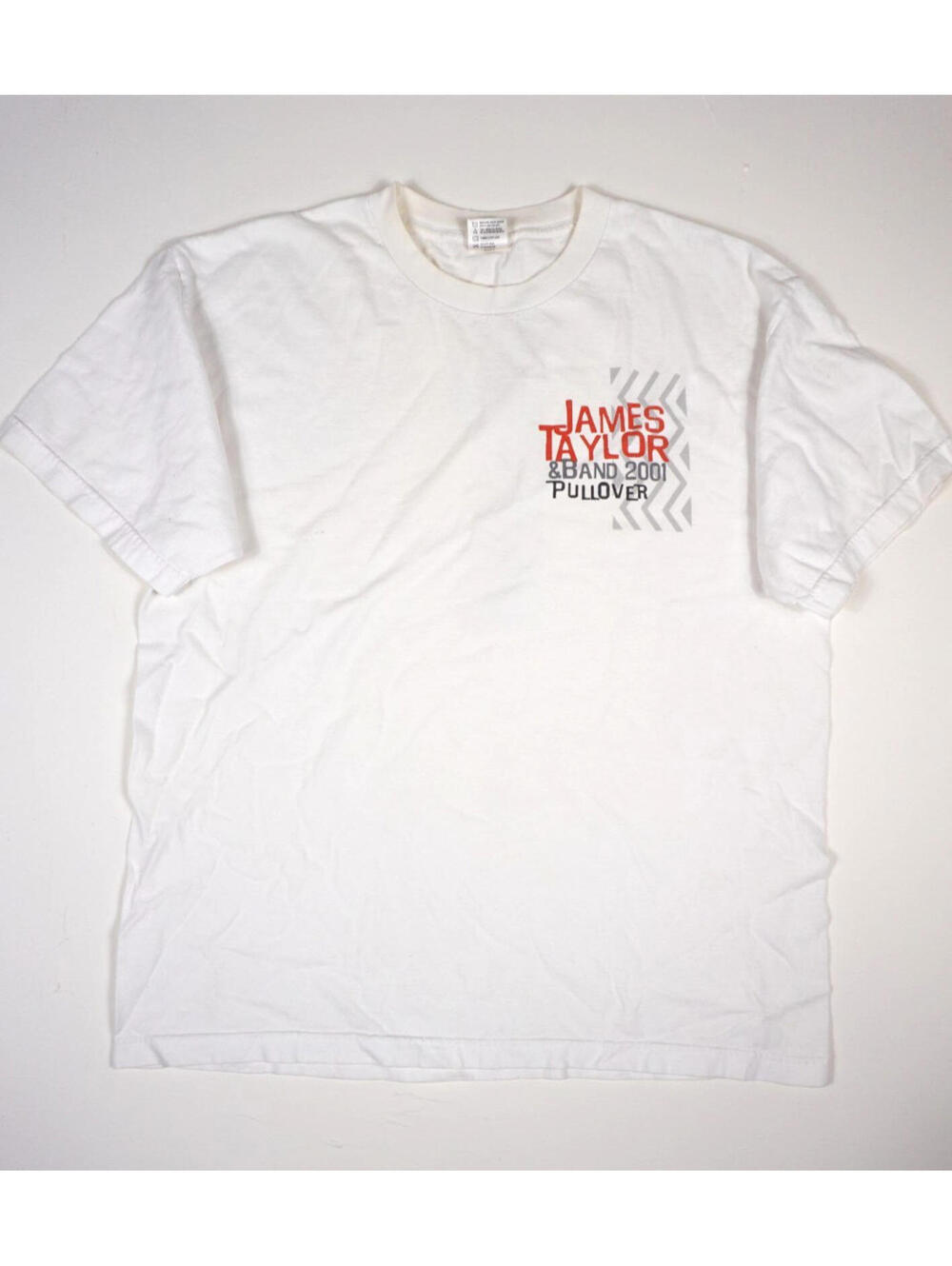 Vintage James Taylor Band  T Shirt XL Pullover Tour 90s Rock Concert Merch Tee